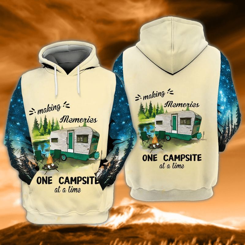 Campsite Making Memories One Campsite At A Time 3d Zip Hoodie