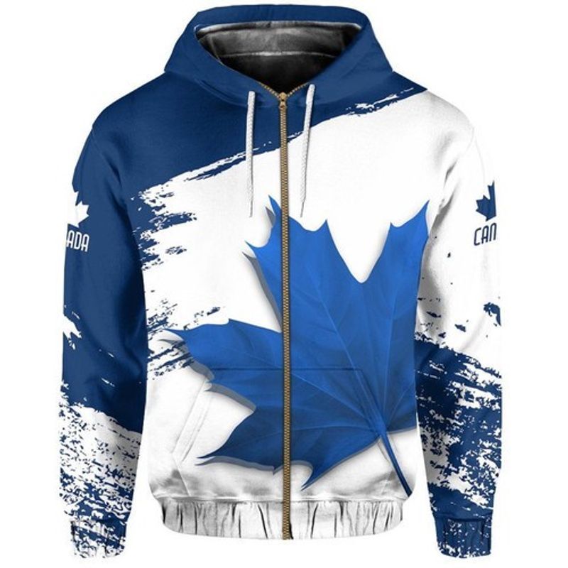 Canada Lovers 3d Zip Hoodie