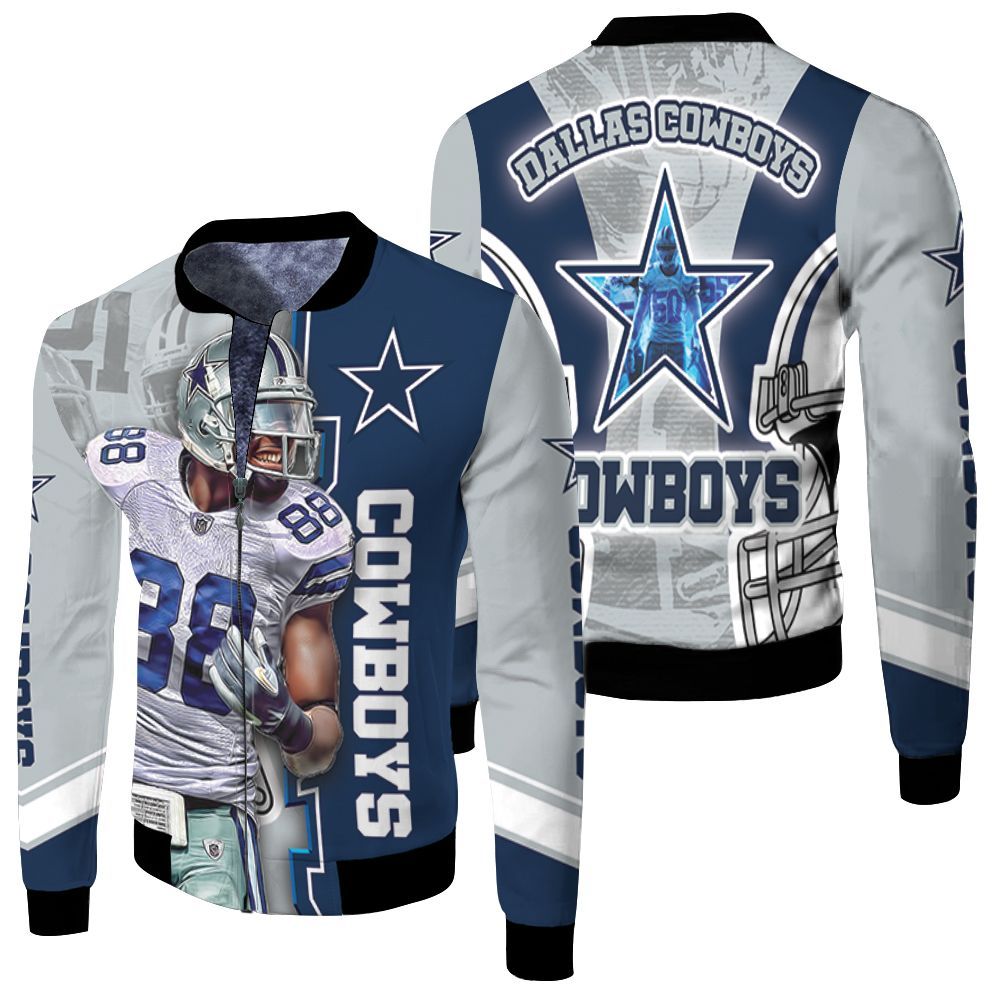 Ceedee Lamb #88 Dallas Cowboys Nfc East Division Champions Super Bowl 2021 Fleece Bomber Jacket