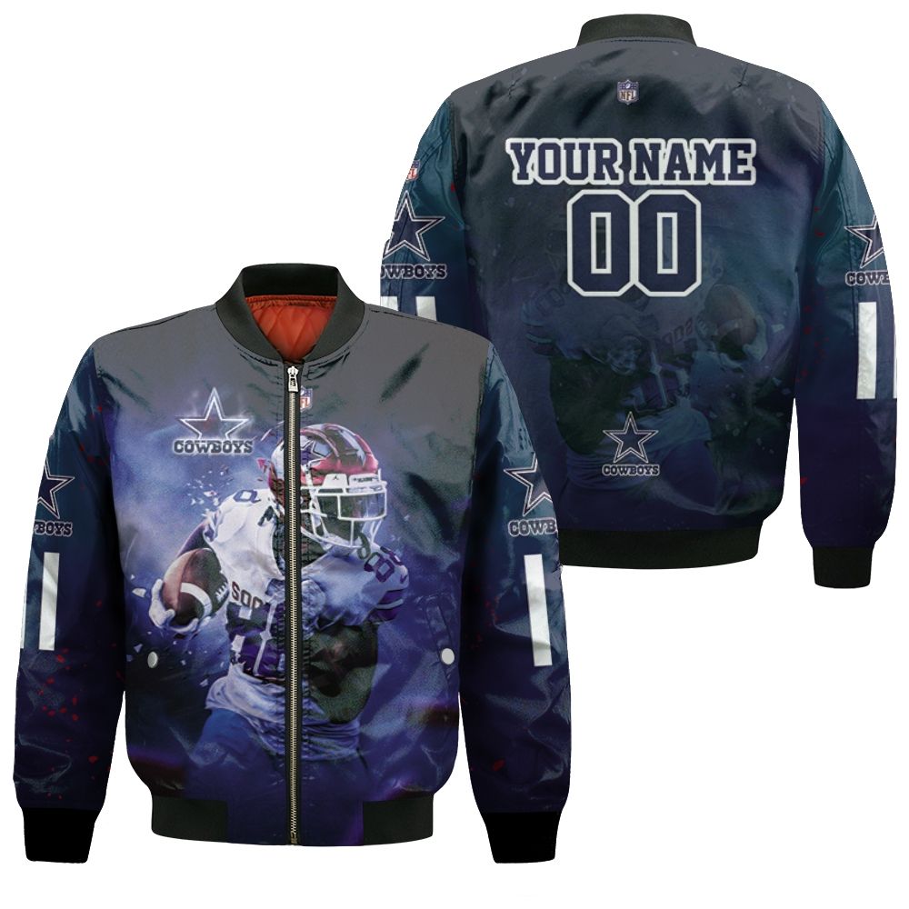 Ceedee Lamb 88 Dallas Cowboys Oklahoma Sooners 3d Personalized Bomber Jacket