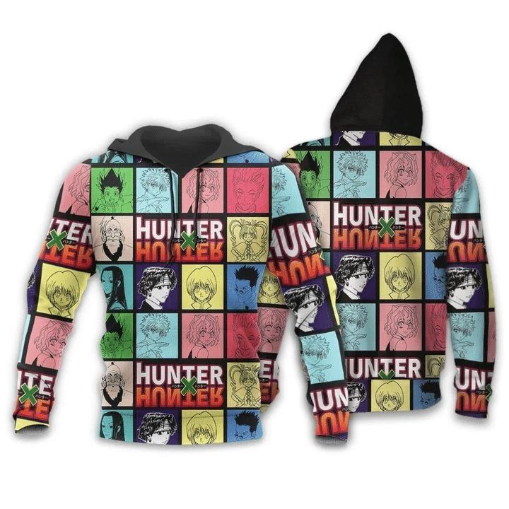 Characters Hunter X Hunter Anime Manga 3d Zip Hoodie