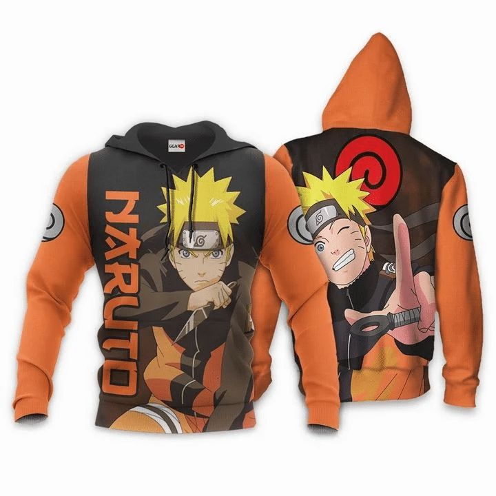 Characters Naruto Anime Manga 3d Zip Hoodie