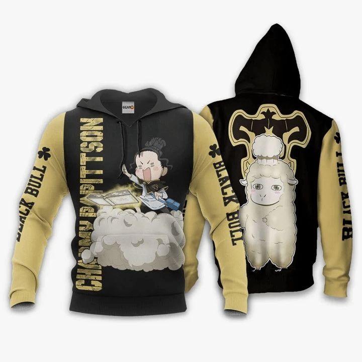 Charmy Anime Manga Black Clover Black Bull 3d Zip Hoodie