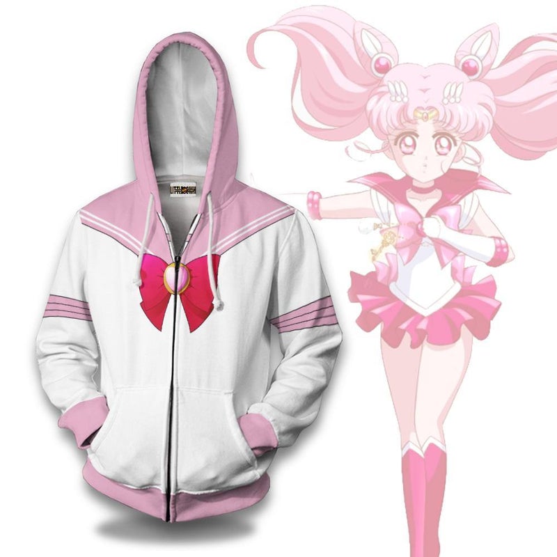 Chibiusa Tsukino Hoodie Sailor Chibi Moon Amine Casual 3D