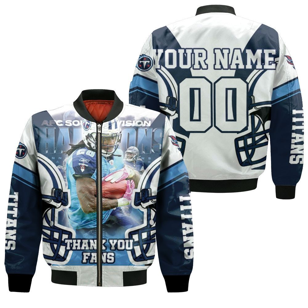 Chris Johnson 28 Tennessee Titans Afc South Division Champions Super Bowl 2021 Personalized Bomber Jacket