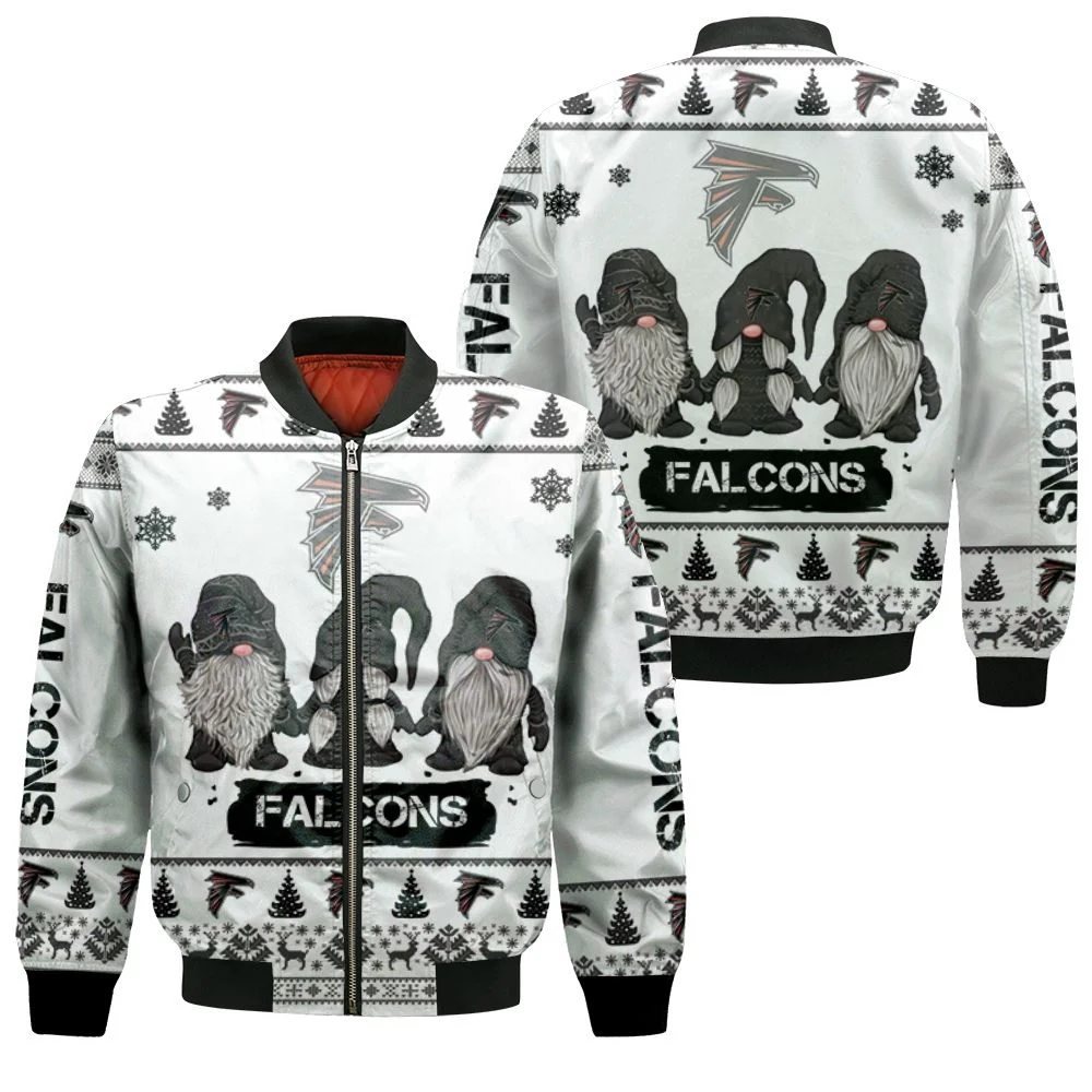 Christmas Gnomes Atlanta Falcons Ugly Sweatshirt Christmas 3d Bomber Jacket