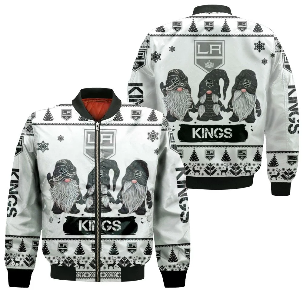 Christmas Gnomes Los Angeles Kings Ugly Sweatshirt Christmas 3d Bomber Jacket