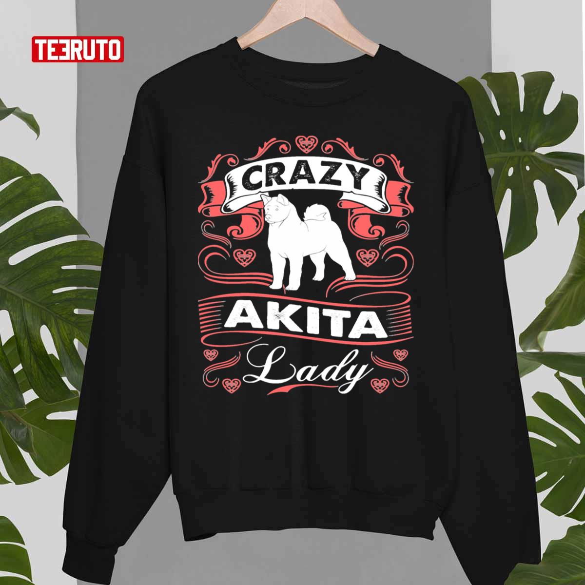 Crazy Akita Dog Lady Unisex Sweatshirt