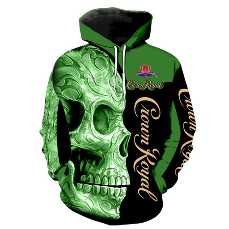 Crown Royal Skull All Over Printed Custom 2 3d Hoodie