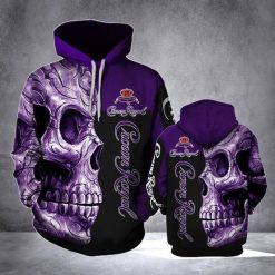 Crown Royal Skull All Over Printed Custom 3d Hoodie