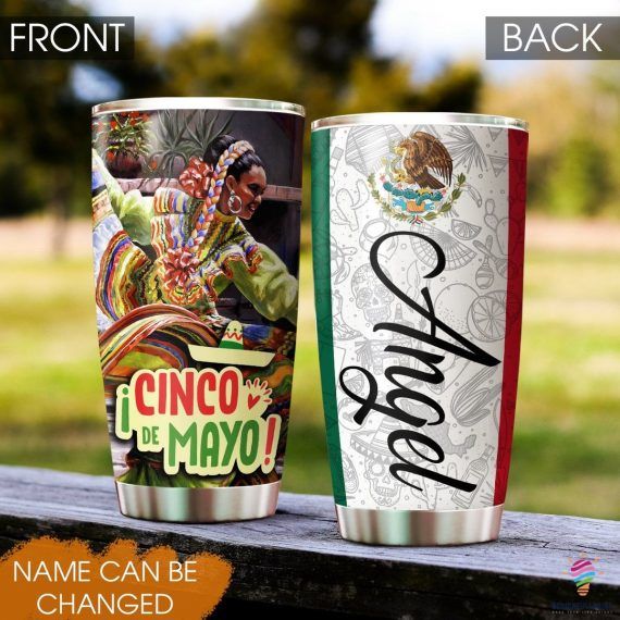 Custom Name Cinco De Mayo Gift For Lovers Travel Tumbler