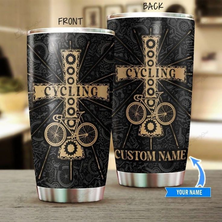 Custom Name Cycling Cross Gift For Lover Day Travel Tumbler - Teeruto