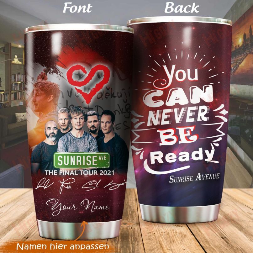 Custom Name Sunrise Avenue Gift For Lover Day Travel Tumbler