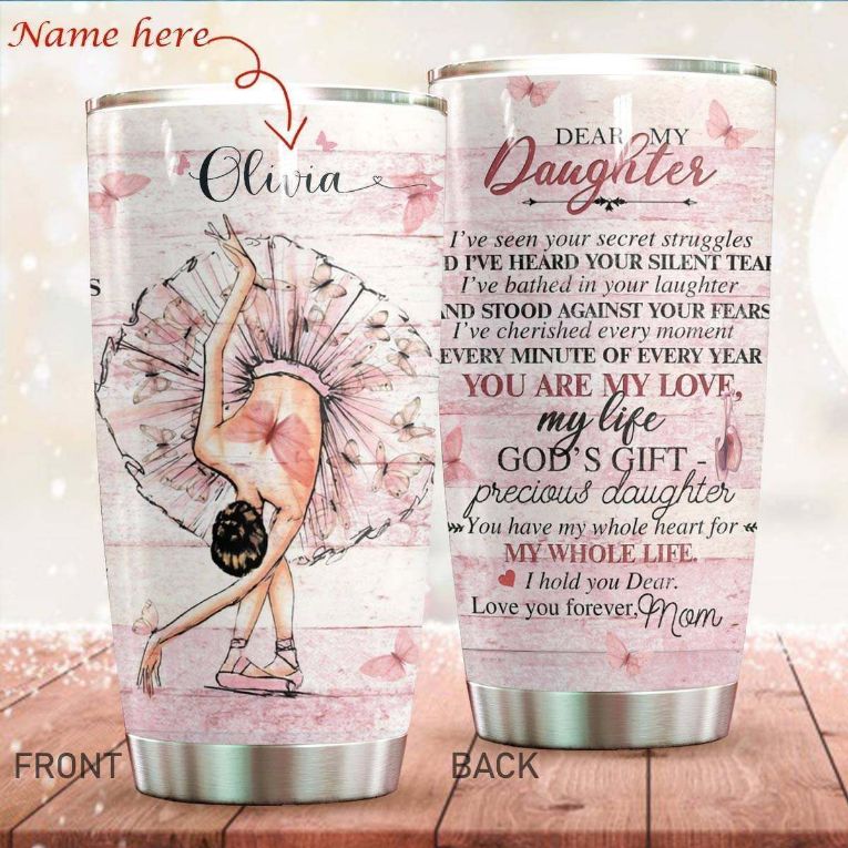 Cute Ballet Personalized Gift For Lover Day Travel Tumbler
