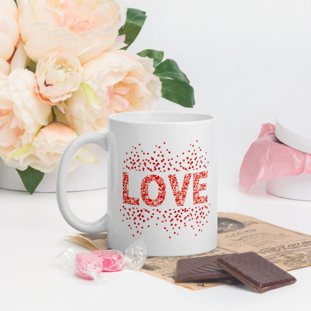 Cute Valentines Heart Mug