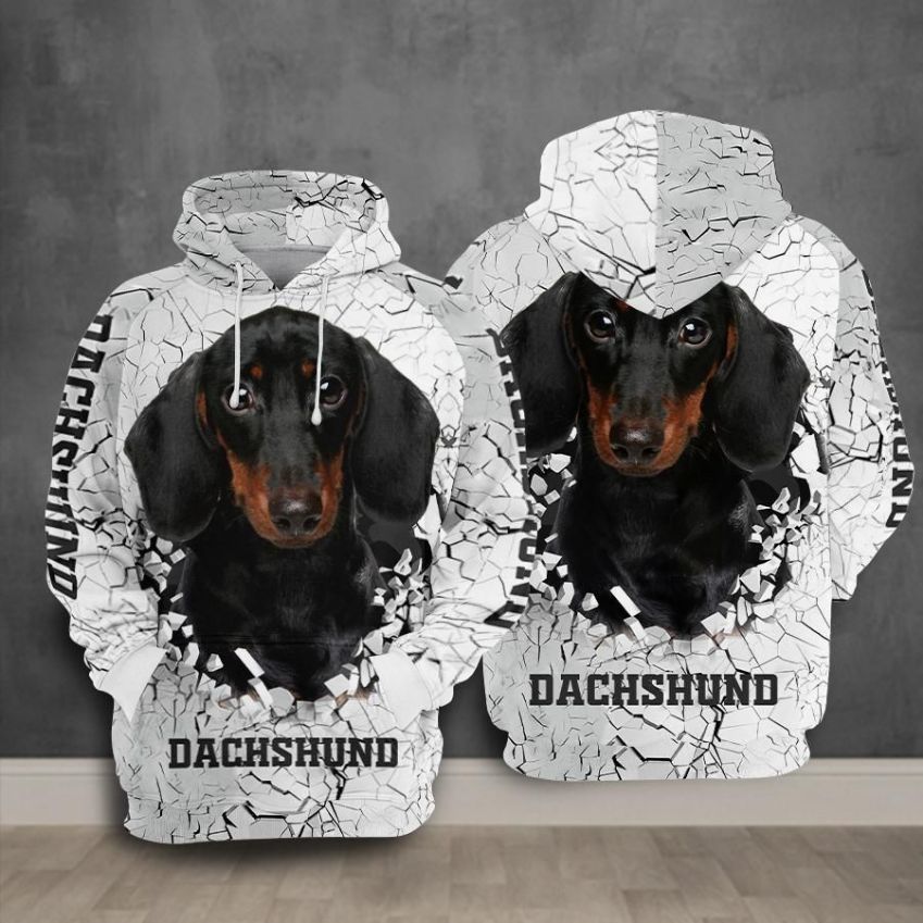 Dachshunds Dog 1 Over Print 3d Zip Hoodie