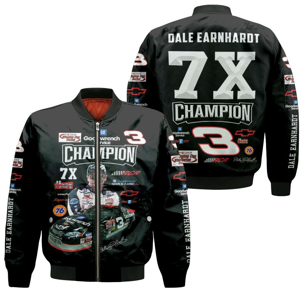 Dale Earnhardt 7x Champion Legend Racer Signed For Fan 3d Print Hoodie ...