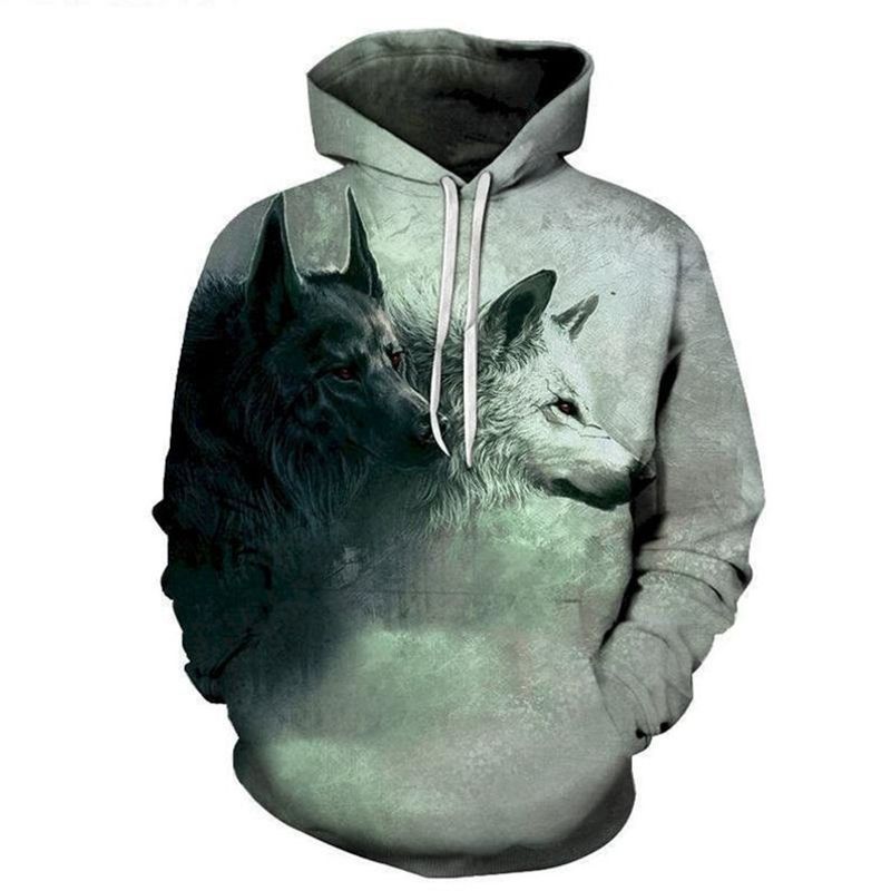 Dark Conscience Wolf Full Over Printing 3d 2 Hoodie