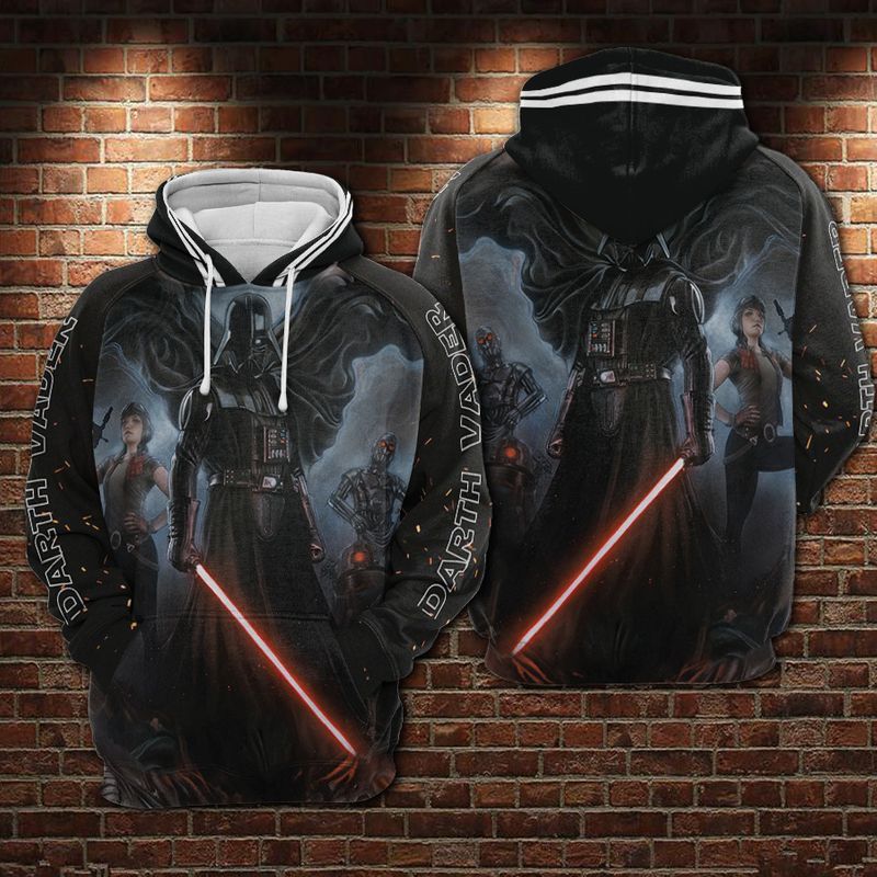 Darth Vader Star Wars Over Print 3d Zip 4 Hoodie