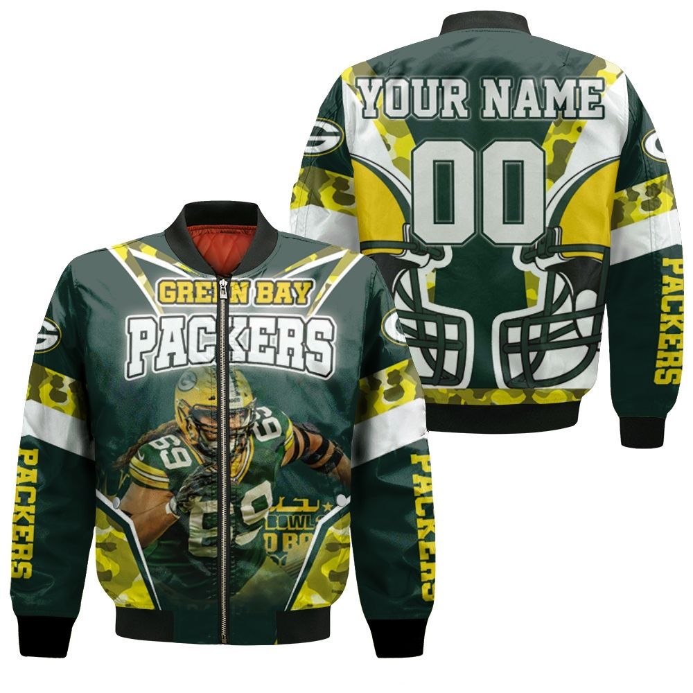 David Bakhtiari 69 Green Bay Packers Nfc North Champions Super Bowl 2021 Personalized Bomber Jacket