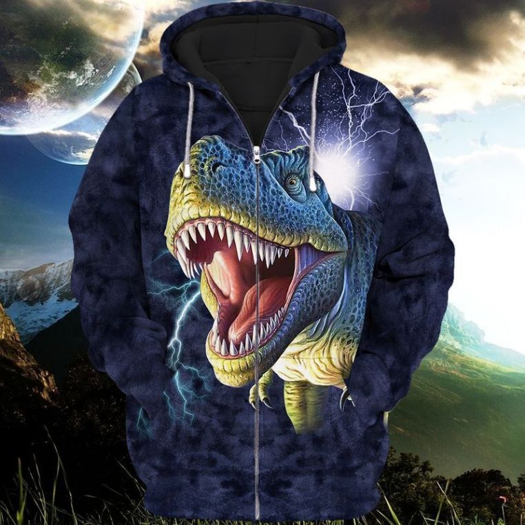 Dinosaurs 2 Give 3d Zip Hoodie