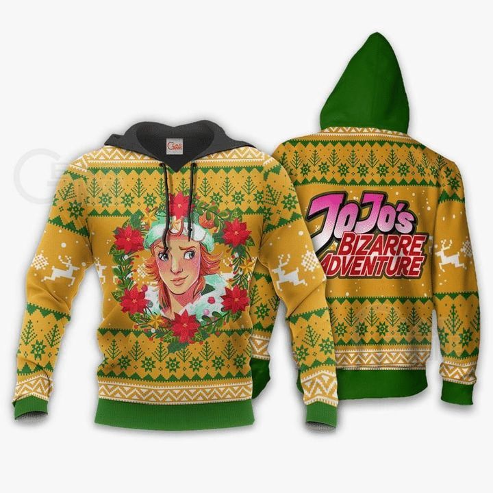 Dio Brando Ugly Christmas Jojos Anime Manga 3d Zip Hoodie