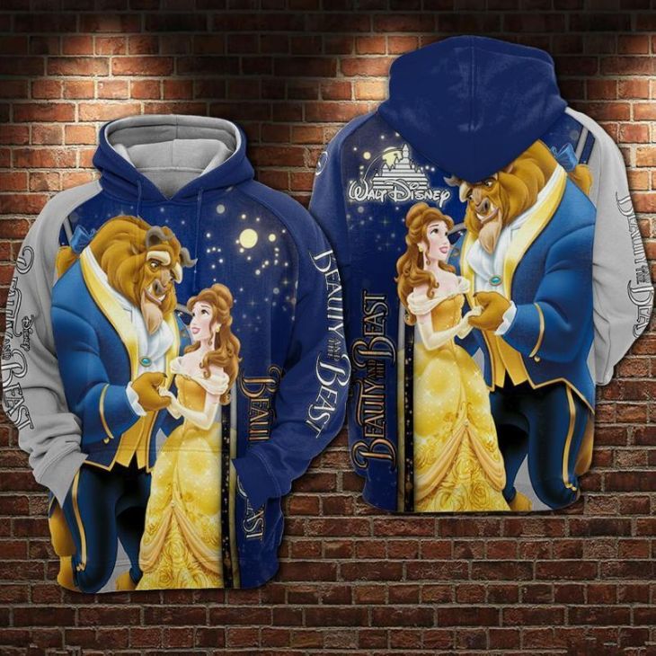 Disney Beauty And The Beast Ii 3d Zip Hoodie