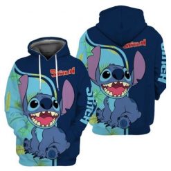 Disney Lilo And Stitch 3d T Shirt Zip Bomber Hoodie