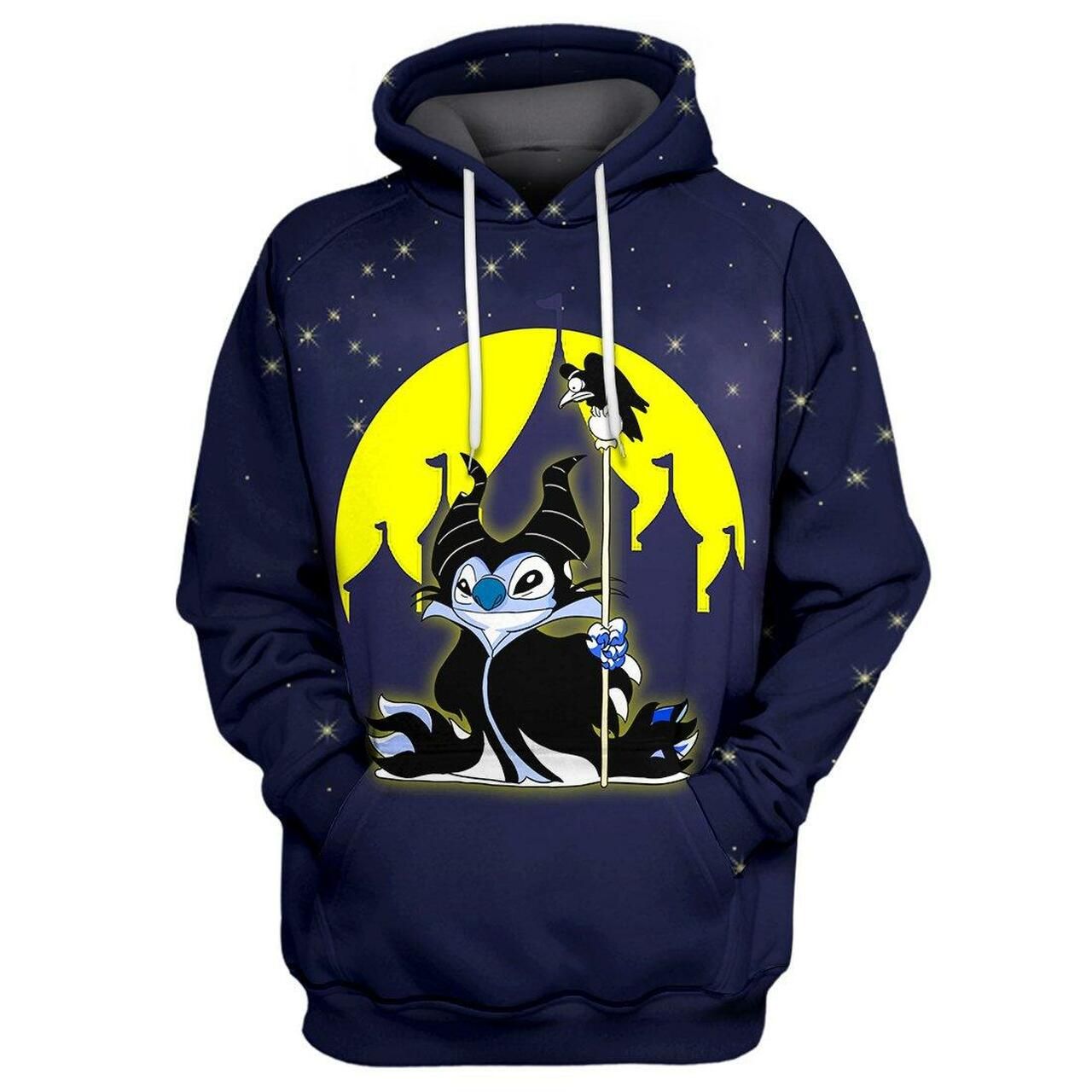 Disney Lilo And Stitch Maleficent 3d Zip Hoodie