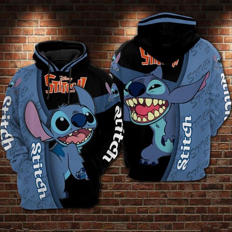 Disney Lilo And Stitch Vi 3d T Shirt Zip Bomber Hoodie