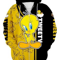 Disney Looney Tunes Movie Tweety Cute 3d Zip Hoodie