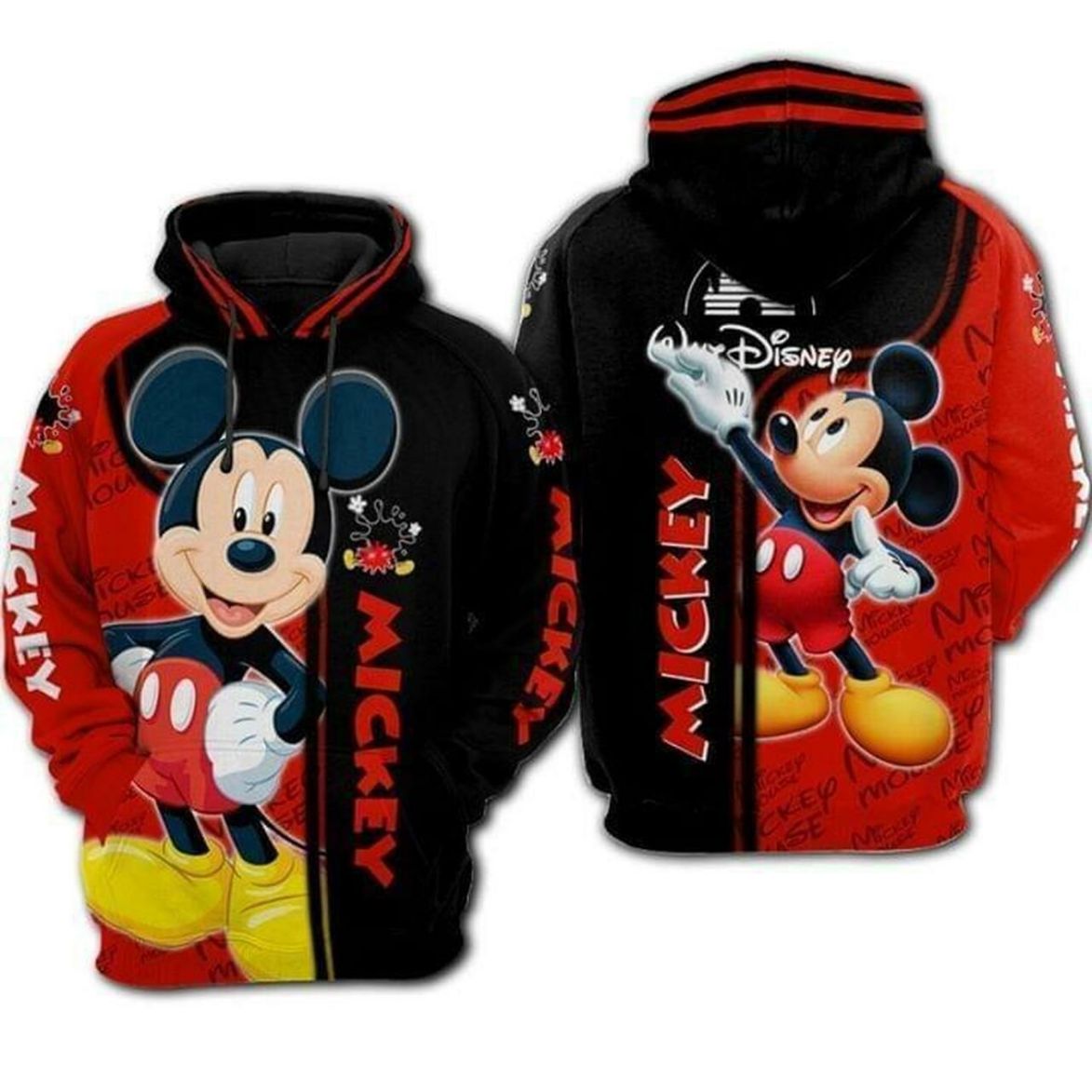 Disney Mickey Mouse Lover Ii 3d Zip Hoodie