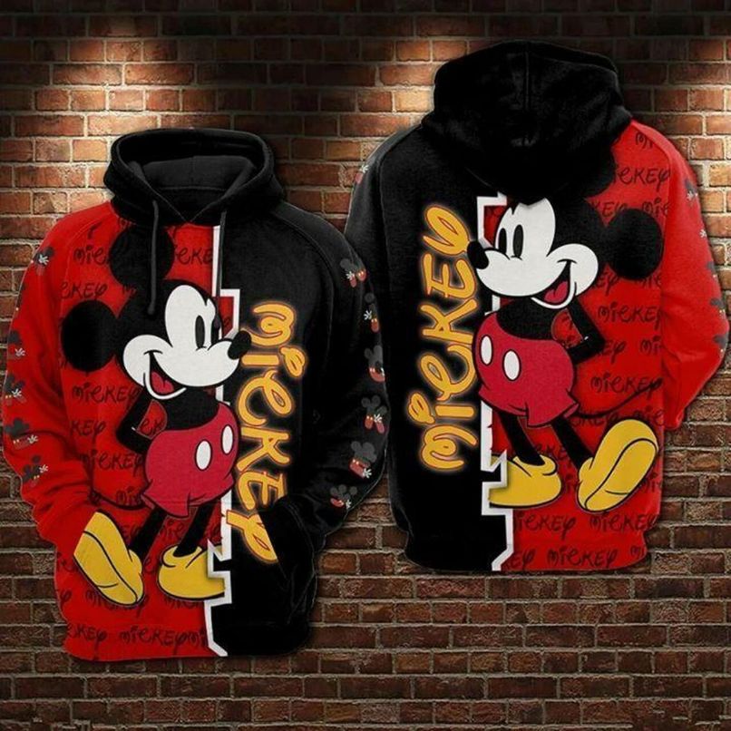 Texas Rangers Mickey Mouse Full Print 3D Hoodie Zipper Men Women - T-shirts  Low Price