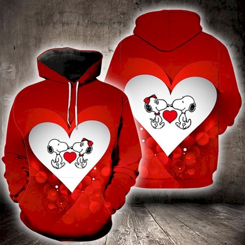 Disney Snoopy Cute Lover Xi 3d Zip Hoodie