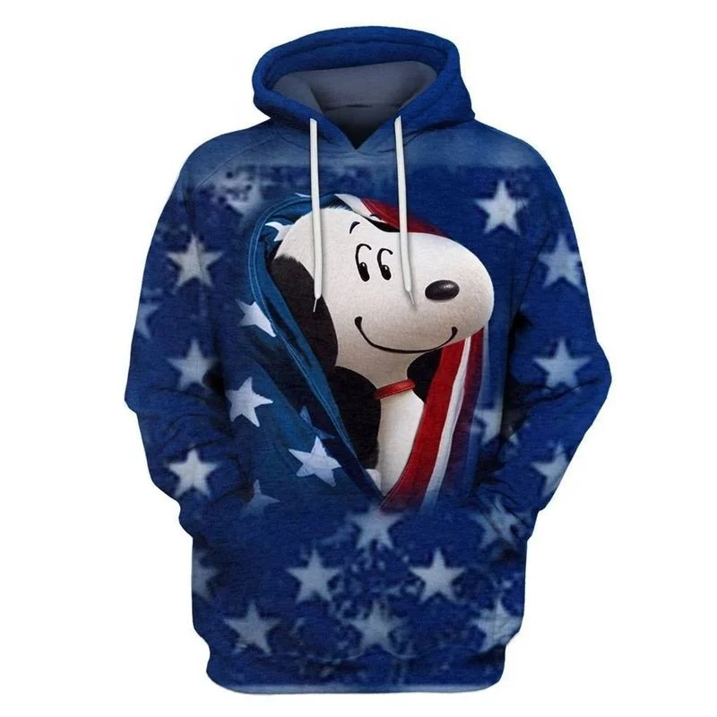 Disney Snoopy Cuter Lover 3d Zip Hoodie