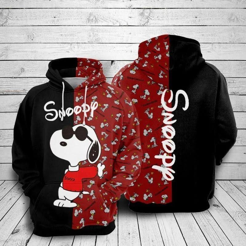 Disney Snoopy Cuter Lover Ii 3d Zip Hoodie