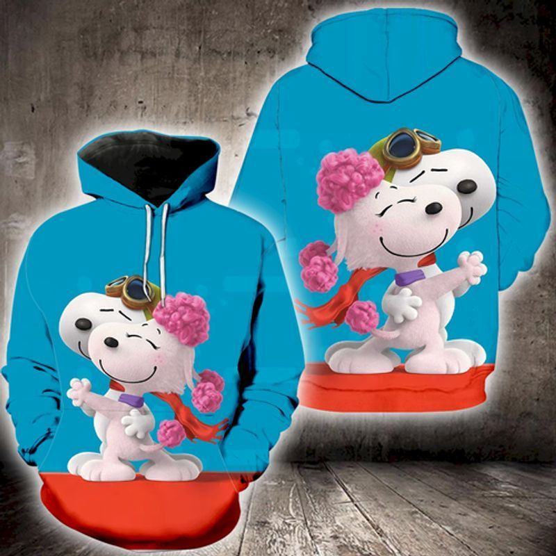 Disney Snoopy Funny Cute Ii 3d Zip Hoodie