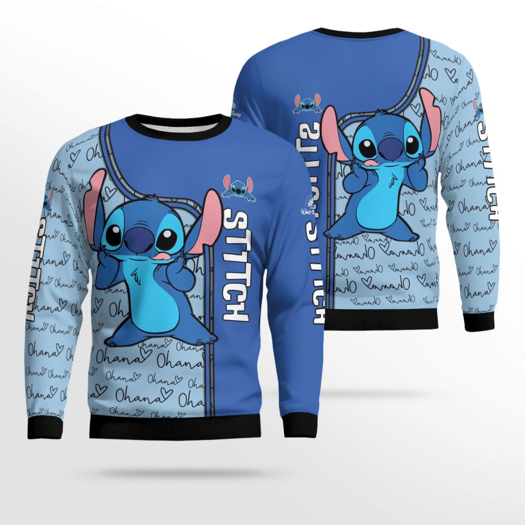 Disney Stitch Sweatshirt, Lilo and Stitch AOP 3D Sweatshirt