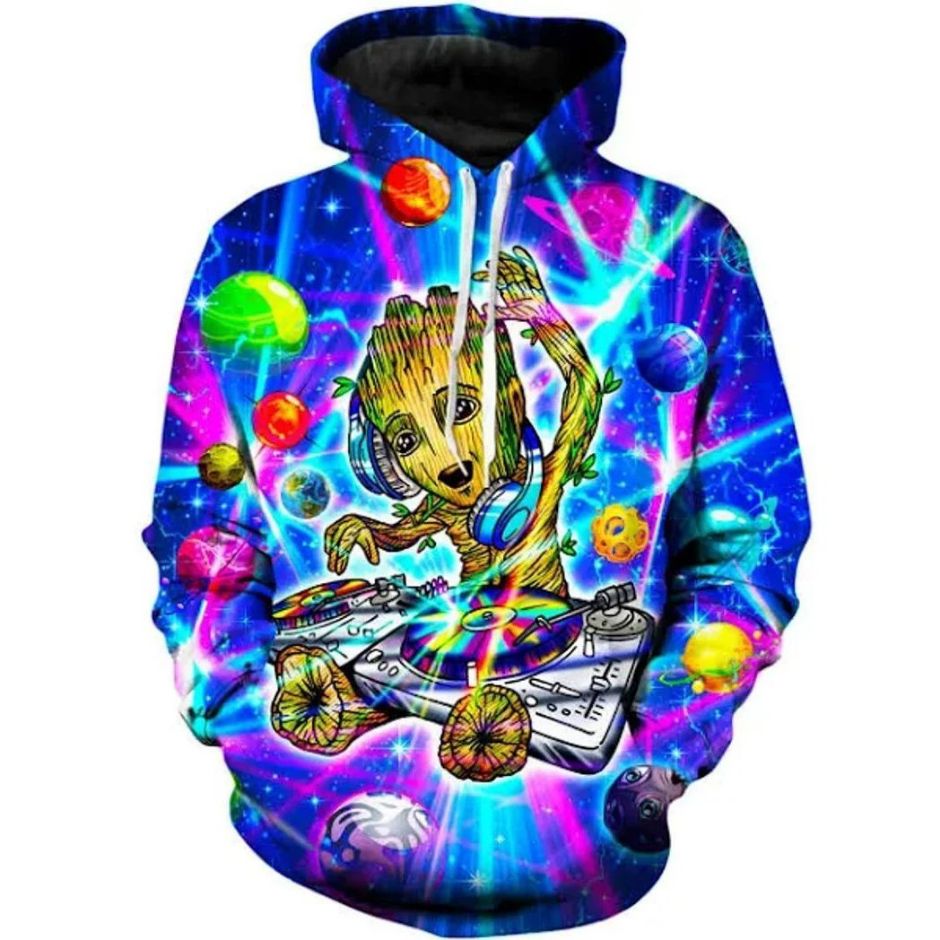 Dj Groot Galaxy 3d Hoodie