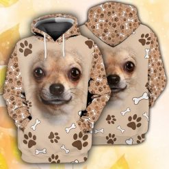 Dogs Chihuahua 3d Zip Hoodie