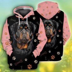 Dogs Rottweiler 3d Zip Hoodie