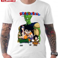 Dragon Ball Anime Goku King Piccolo Retro Manga Panel Unisex T-Shirt