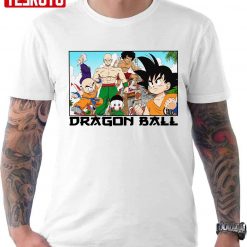 Dragon Ball Goku Tien Retro Martial Arts Tournament Manga Panel Anime Unisex T-Shirt