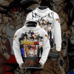 Dragon Ball Z Saiyan Gang Over Print 3d Zip 54 Hoodie