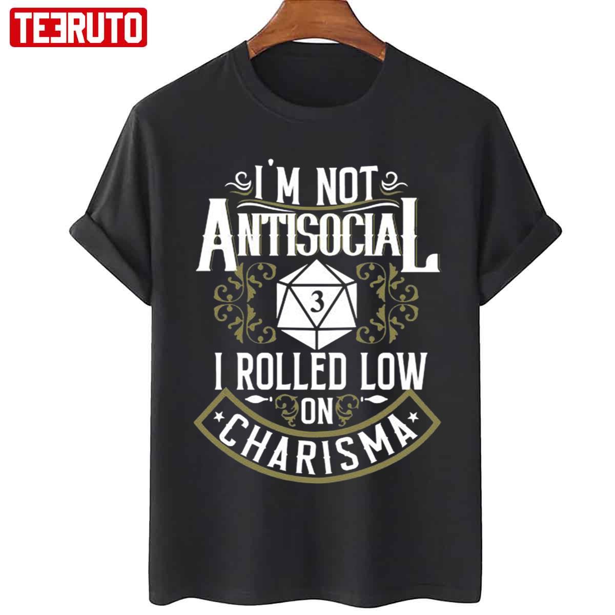 Dungeons & Dragons I’m Not Antisocial Unisex T-Shirt