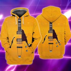 Electric Guitar 3d Zip Hoodie