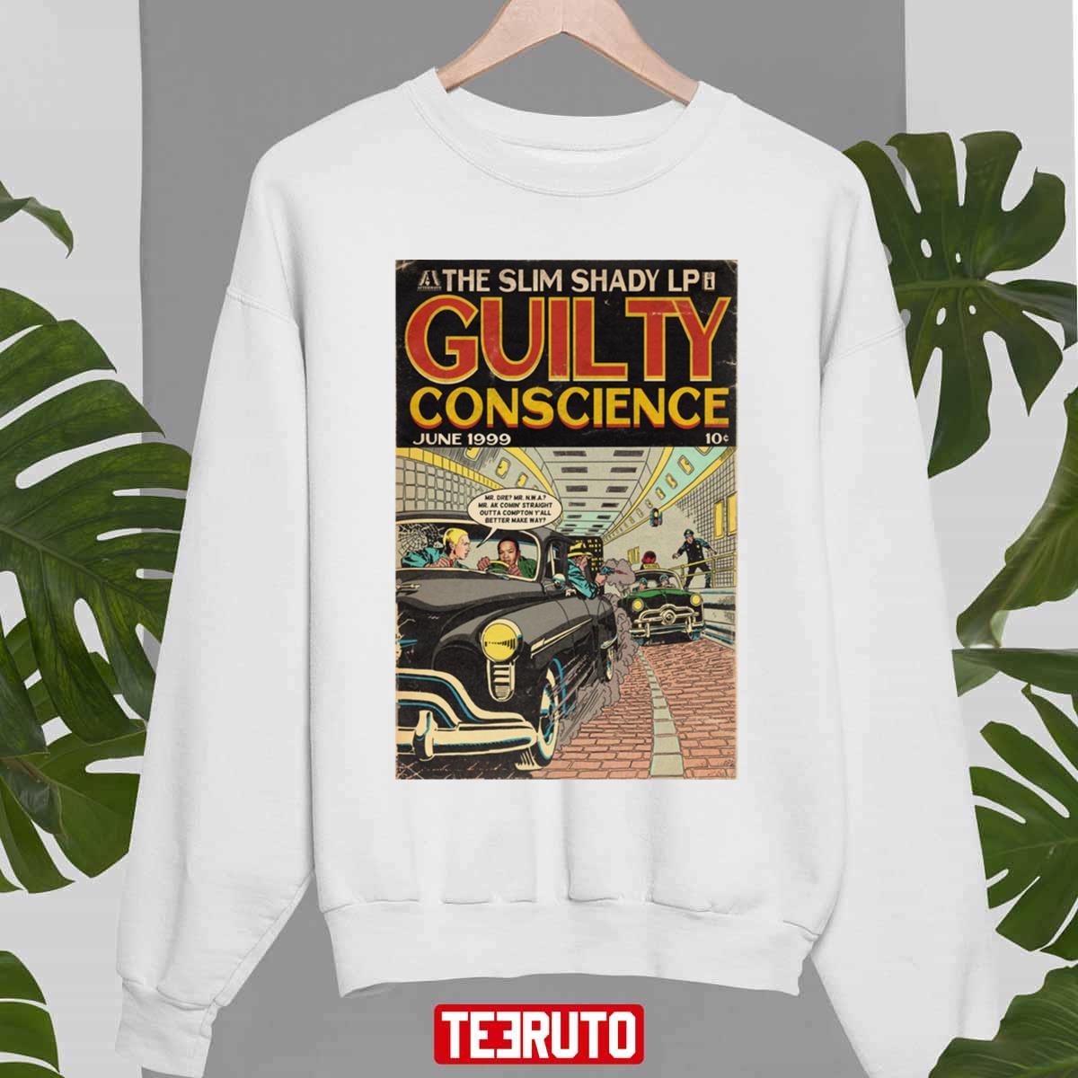 Eminem And Dre Guilty Conscience Comic Book Parody Unisex Sweatshirt