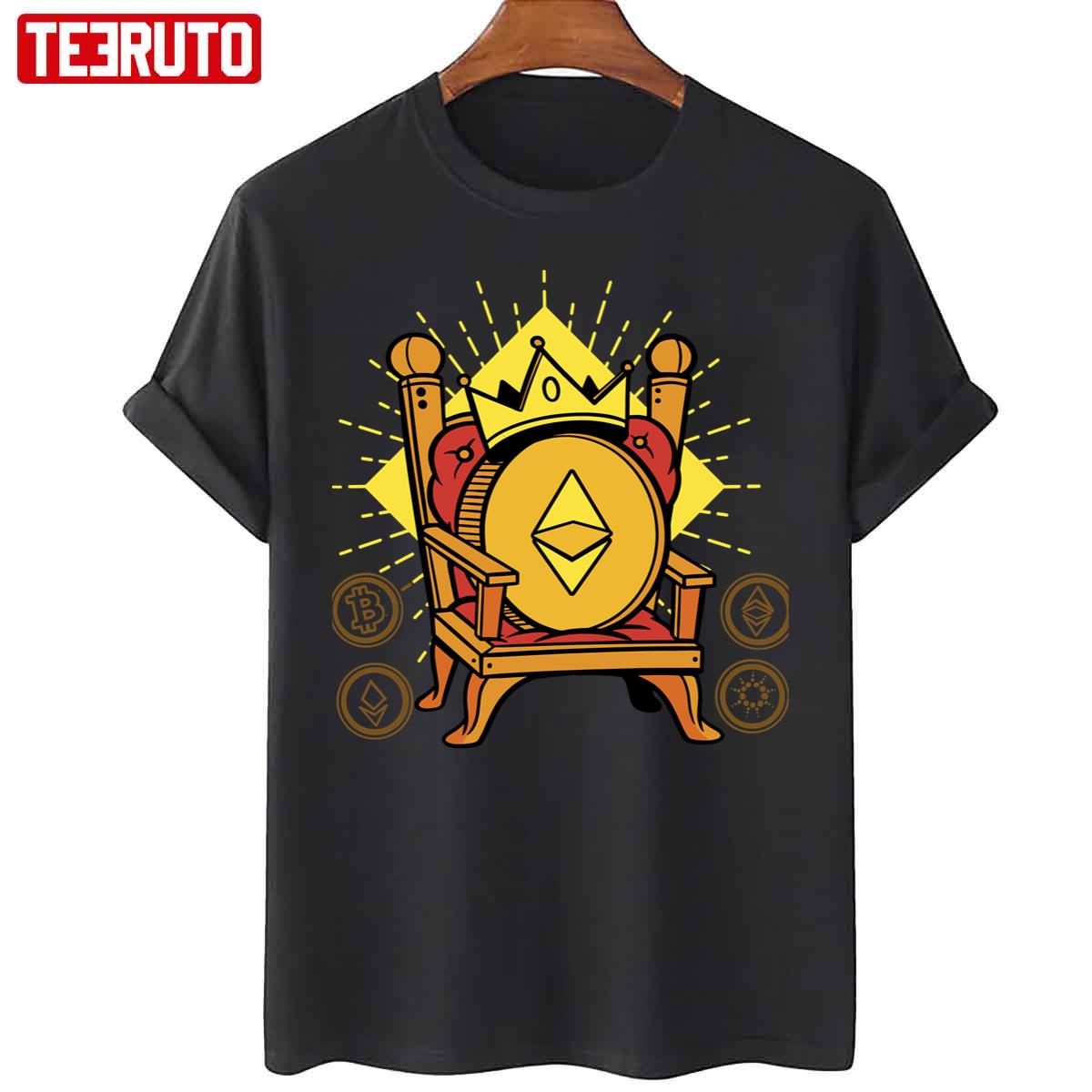 Ethereum Is King Crypto Crow Unisex T-Shirt