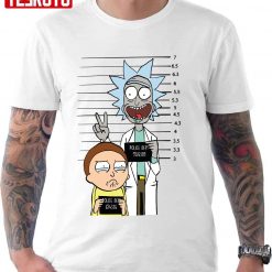 Funny Rick And Morty Most Wanted Mugshot Unisex T-Shirt