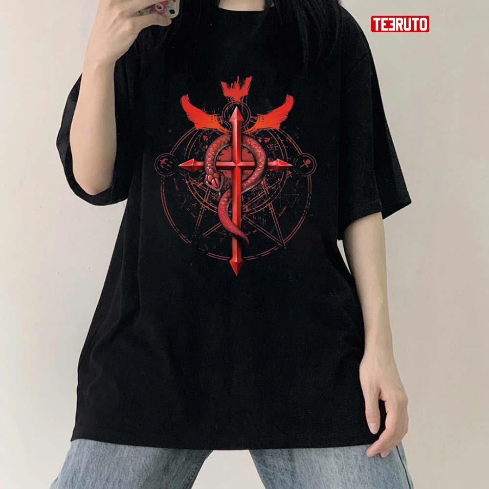 Fusion Fullmetal Alchemist Red Logo Unisex T-Shirt
